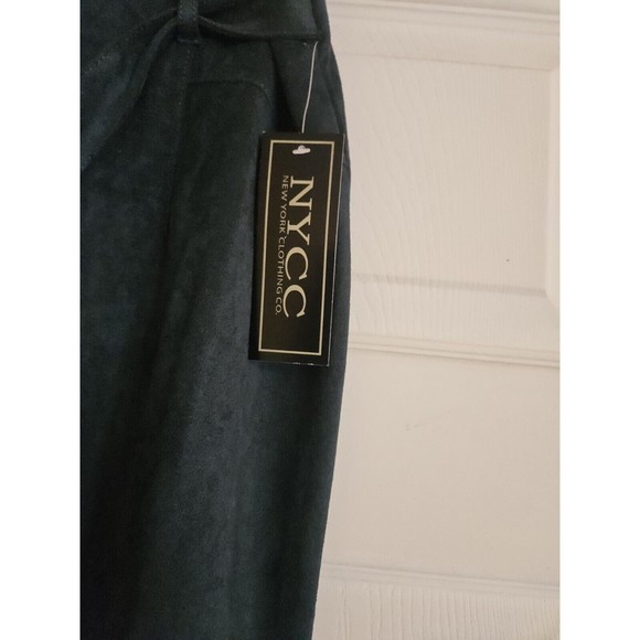 NYCC New York Clothing Company Skirt Large  Tie Waist Midi Length Dark Green - Picture 2 of 8
